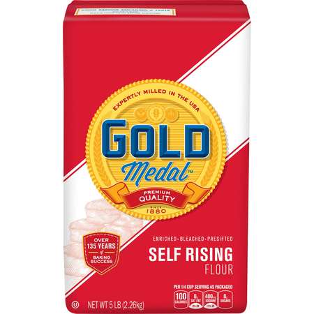 GOLD MEDAL Gold Medal Bleached Enriched Pre-Sifted Self Rising Flour 5lbs, PK8 16000-12660